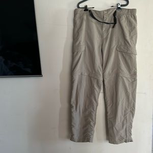 Men’s north face zip off pants size XL